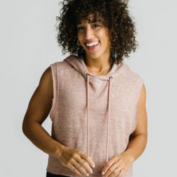 Zyia Pink Bianca Crop Hoodie - Picture 5 of 5